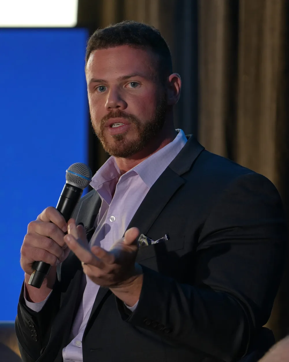 Jake Claver on stage at the Digital Fusion Summit